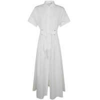 Rochii Max Mara Agoraio Belted Short Sleeves Poplin Dress Clothing Femei
