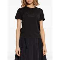 Tricouri Moncler Dama - Tricouri Moncler Moncler Embroidered Calligraphy Logo T-Shirt Black Femei (BM 17252161) - B-mall.ro