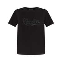 Tricouri Moncler Embroidered Calligraphy Logo T-Shirt Femei