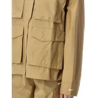 Imbracaminte Nike Dama - Geci Nike Nike Shirt Jacket With Pockets BEIGE WHITE Femei (BM 17252371) - B-mall.ro