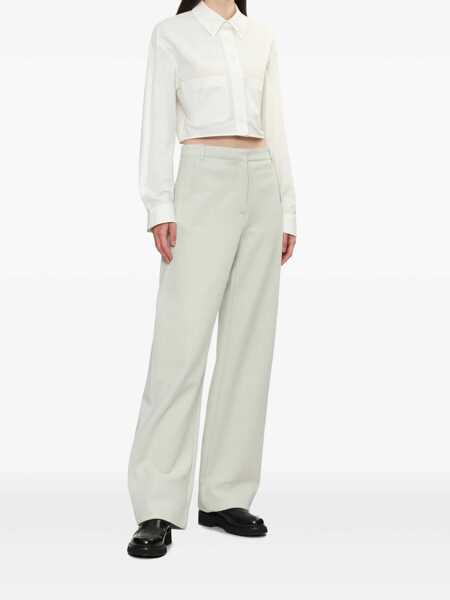 Pantaloni casual LOW CLASSIC Low Classic Jersey Cocoon Fit Pants LIGHT GREY Femei (BM 17252386) 2