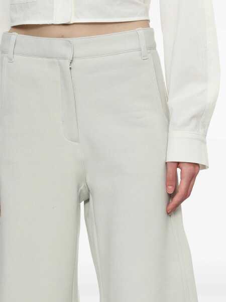 Pantaloni casual LOW CLASSIC Low Classic Jersey Cocoon Fit Pants LIGHT GREY Femei (BM 17252386) 5