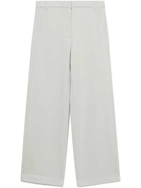 Pantaloni casual LOW CLASSIC Low Classic Jersey Cocoon Fit Pants LIGHT GREY Femei (BM 17252386) 1
