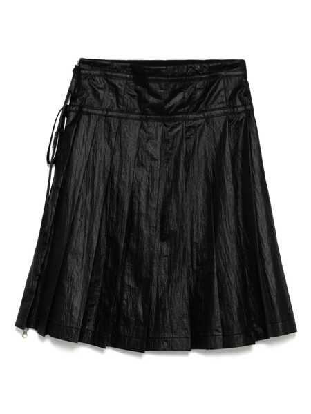 Fuste LOW CLASSIC Low Classic Pleated Zipper Skirt Black Femei (BM 17252392) 2