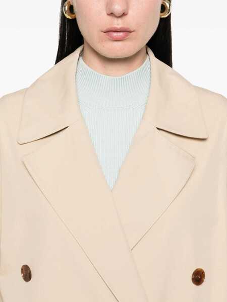 Paltoane LOW CLASSIC Low Classic Double Trench Coat Beige Femei (BM 17252398) 5