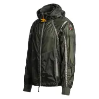 Geci Parajumpers pentru Barbati - Geci Parajumpers Edge Green Jacket With Logo Patch On The Sleeve And Shoulder Straps On The Back In Tech Fabric Man GREEN Barbati (BM 17252569) - B-mall.ro