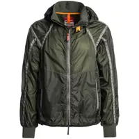 Geci 'Edge' Green Jacket With Logo Patch On The Sleeve And Shoulder Straps On The Back In Tech Fabric Man Barbati