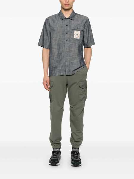 Pantaloni Parajumpers Kennet Green Pants With Logo Patch On The Side And Elastic Drawstring Waist In Cotton Stretch Man GREEN Barbati (BM 17252572) 2