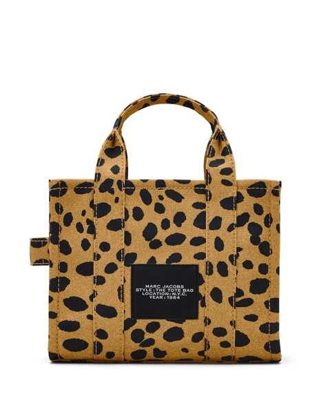 Genti de mana Marc Jacobs Marc Jacobs The Cheeta Cotton Tote Bag With Animal Print BROWN Femei (BM 17252791) 4