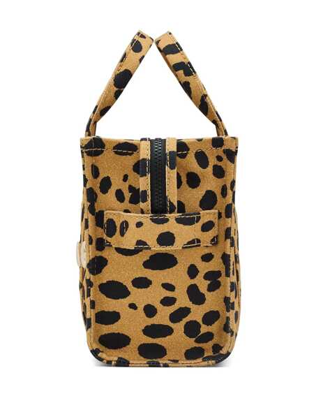 Genti de mana Marc Jacobs Marc Jacobs The Cheeta Cotton Tote Bag With Animal Print BROWN Femei (BM 17252791) 5
