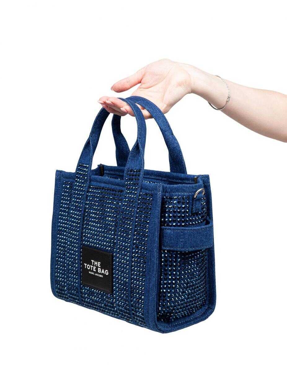 Genti de mana Marc Jacobs Marc Jacobs Borsa Tote In Jeans DARK WASH Femei (BM 17252836) 2