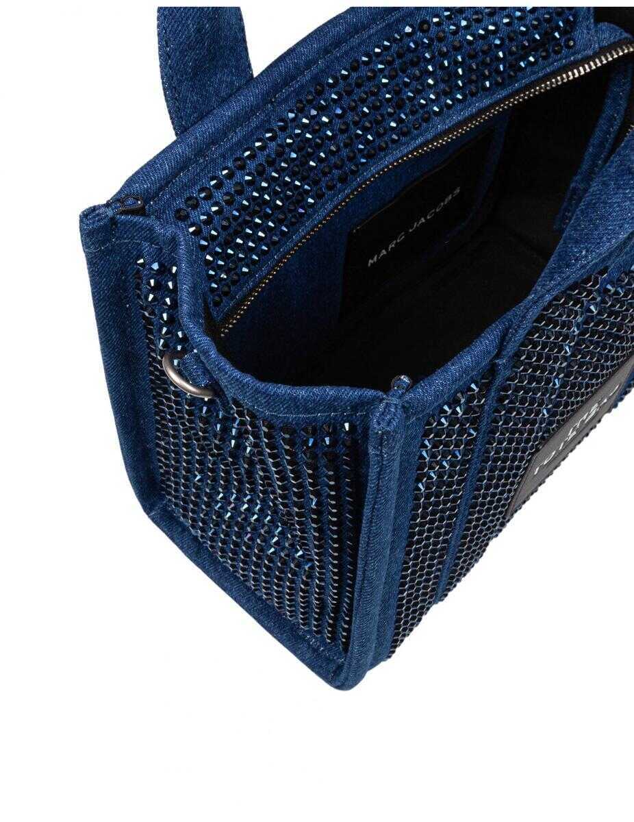 Genti de mana Marc Jacobs Marc Jacobs Borsa Tote In Jeans DARK WASH Femei (BM 17252836) 4
