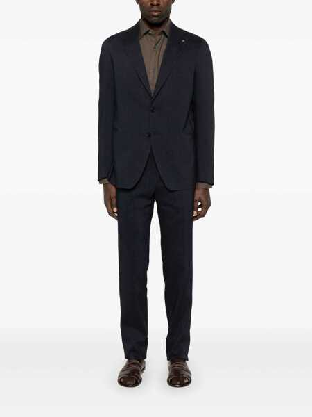 Costume Tagliatore Tagliatore Blue Suit In Linen And Virgin Wool With Single-Breasted Jacket And Trousers BLUE Barbati (BM 17252851) 2