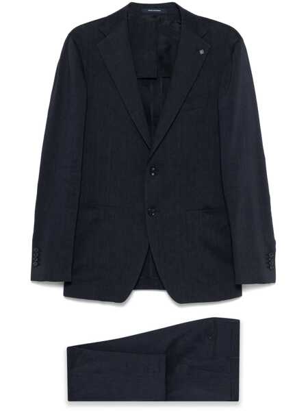 Costume Tagliatore Tagliatore Blue Suit In Linen And Virgin Wool With Single-Breasted Jacket And Trousers BLUE Barbati (BM 17252851) 1