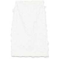Fuste White Skirt With All-Over Applications In Cotton Blend Woman Femei