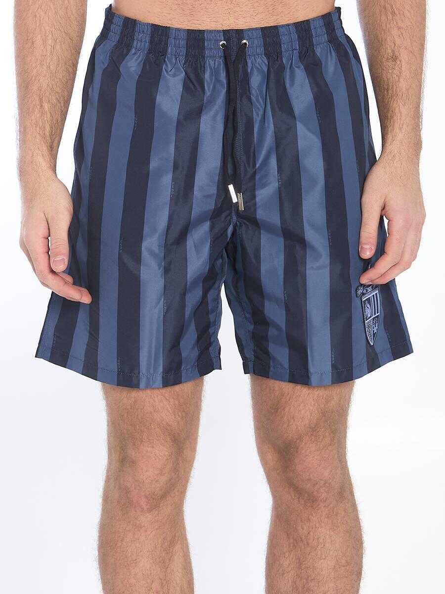 Sorturi de baie Fendi Fendi Crest Swim Shorts BLUE Barbati (BM 17253103) 1