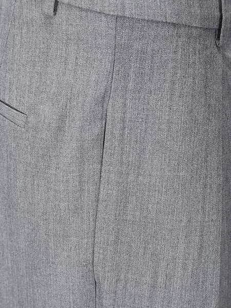 Pantaloni casual ROHE Grey Pants With Pences And Wide Leg In Wool Blend Woman GREY Femei (BM 17253244) 3