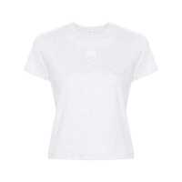 Tricouri Alexander Wang Light Grey Short-Sleeve T-Shirt With Logo Femei