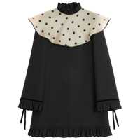Rochii Valentino Garavani Black Wool Dress Femei