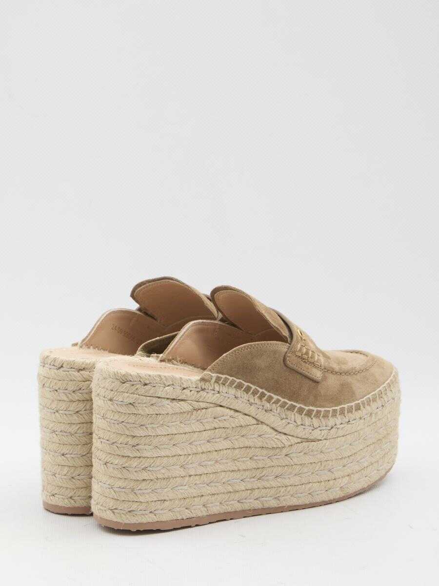 Espadrile Gianvito Rossi Maxilla Espadrillas Beige Femei (BM 17255014) 3