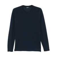 Tricouri Polo Zanone Dark Blue Cotton T-Shirt Barbati