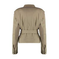 Geci Bottega Veneta Dama - Geci Bottega Veneta Bottega Veneta Zippered Cotton Jacket Beige Femei (BM 17255410) - B-mall.ro