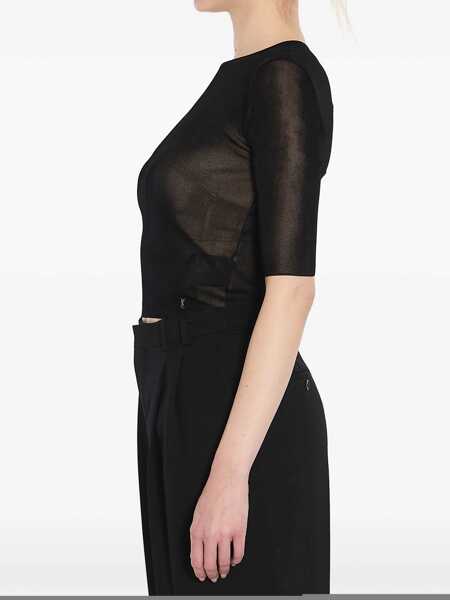 Topuri Saint Laurent Saint Laurent  Top Black Femei (BM 17255536) 2