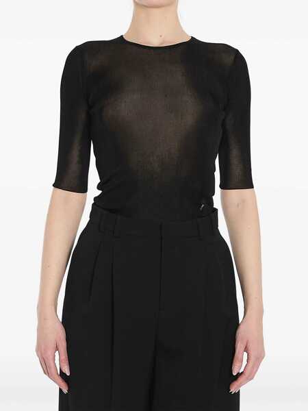 Topuri Saint Laurent Saint Laurent  Top Black Femei (BM 17255536) 1