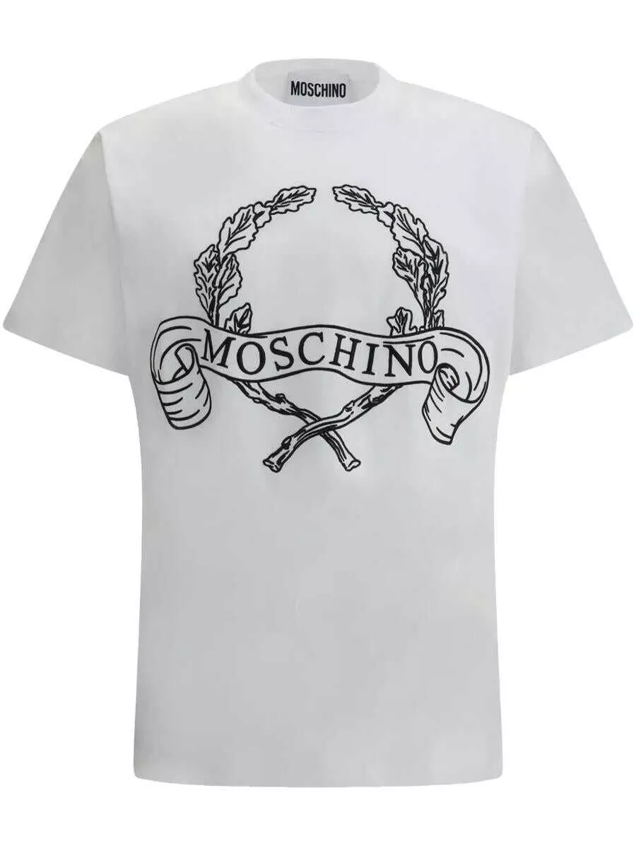 Tricouri Moschino Moschino T-Shirt With Logo WHITE Barbati (BM 17255968) 1