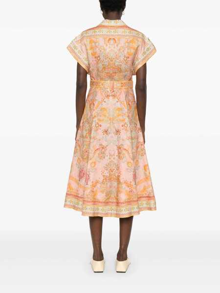 Rochii ZIMMERMANN Zimmermann Acacia Midi Dress MULTICOLOUR Femei (BM 17256070) 4