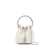 Jimmy Choo Jimmy Choo Satin Bag With Micro Mesh IVORY/CRYSTAL