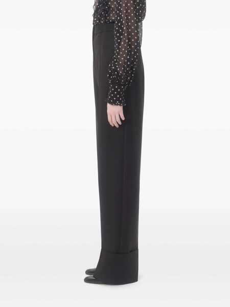 Pantaloni casual Valentino Garavani Valentino Garavani Wool Trousers Black Femei (BM 17257768) 4