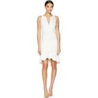Rochii casual High Neck w/ Zip and Ruffle Hem Dress Femei