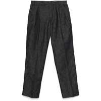 Pantaloni Blue Tailored Pants With Pence In Cotton And Linen Blend Man Barbati