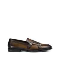 Mocasini Doucal's Double Buckle Leather Moccasin Barbati