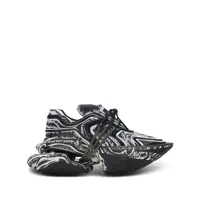 Sneakers Balmain Unicorn Wave Sneakers In Neoprene And Calfskin Barbati