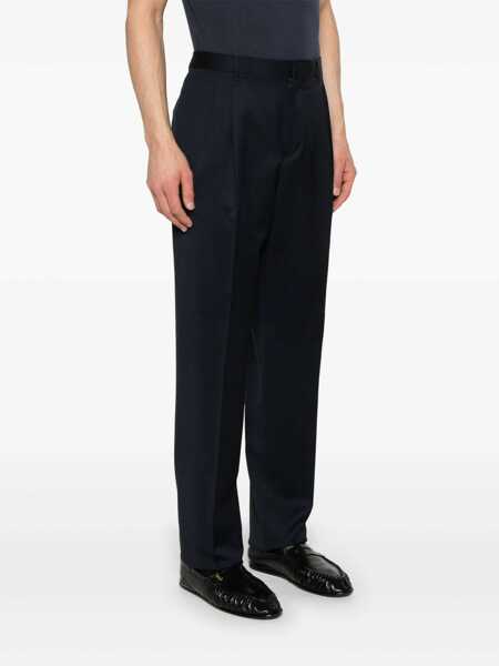 Pantaloni Lardini Blue Tailored Trousers With Double Pence In Virgin Wool Man BLUE Barbati (BM 17259832) 3