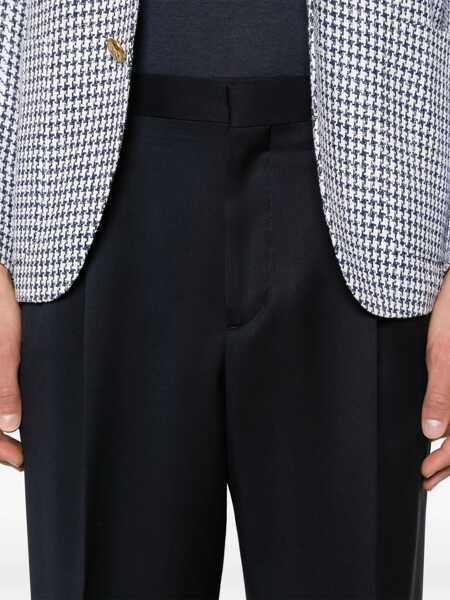 Pantaloni Lardini Blue Tailored Trousers With Double Pence In Virgin Wool Man BLUE Barbati (BM 17259832) 5