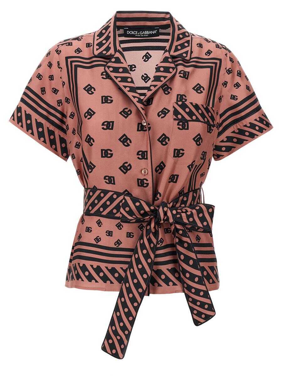 Camasi Dolce & Gabbana Dolce & Gabbana Silk Shirt PINK Femei (BM 17260036) 1