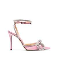 Pantofi cu toc Mach & Mach Satin Double Bow Pumps Femei