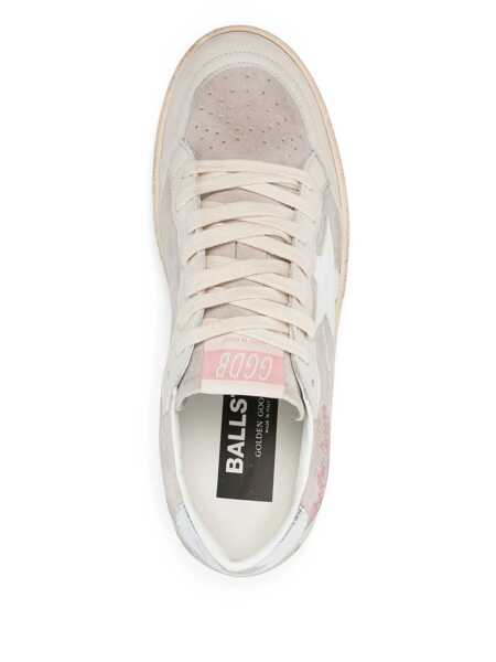Sneakers Golden Goose Golden Goose Ball Star Sneakers In Suede And Leather CLOUD WHITE Femei (BM 17261458) 4