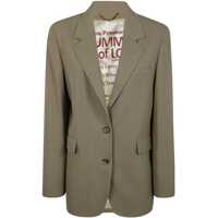 Geci Golden Goose Journey W`S Sb Over Jacket Maia Pinstripe Blend Viscose Clothing Femei