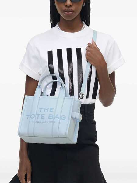 Genti de mana Marc Jacobs Marc Jacobs Leather Handbag BLUE CLOUD Femei (BM 17261629) 2