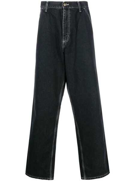 Pantaloni Carhartt Carhartt Wip Simple Pant Clothing Black Barbati (BM 17262019) 1