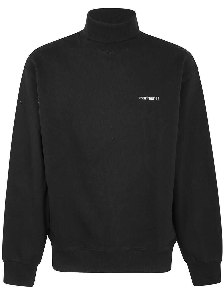 Pulovere Carhartt Carhartt Wip Script Mockneck Sweat Clothing Black Barbati (BM 17262067) 1