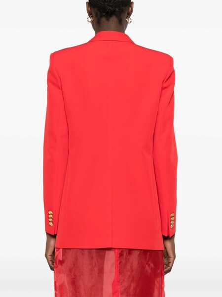Sacouri Tagliatore Red Double-Breasted Jacket With Classic Lapels In Tech Fabric Woman RED Femei (BM 17262496) 4