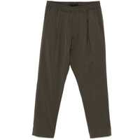 Pantaloni Green Pants With Elastic Waist And Patch Pockets On The Back In Wool Man Barbati