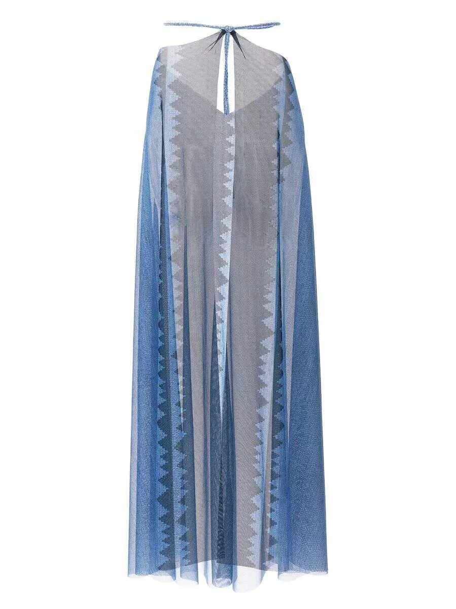 Costume de baie PIN-UP STARS Pin-Up Stars Intreccio Africano Sarong Dress BLUE Femei (BM 17264554) 2