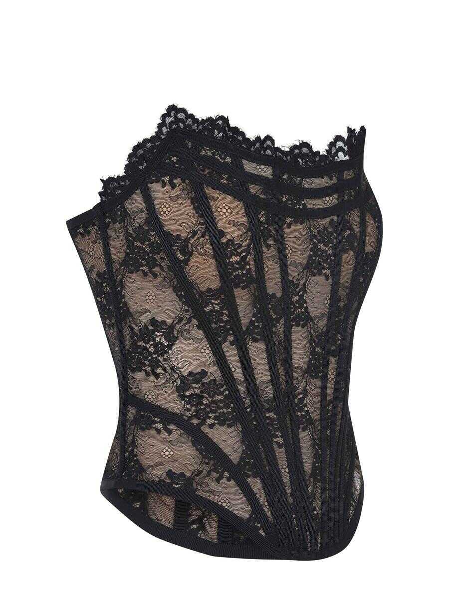 Topuri GIUSEPPE DI MORABITO Giuseppe Di Morabito  Top Black Femei (BM 17266471) 2