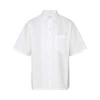 Camasi Prada Prada Triangle-Logo Cotton Shirt